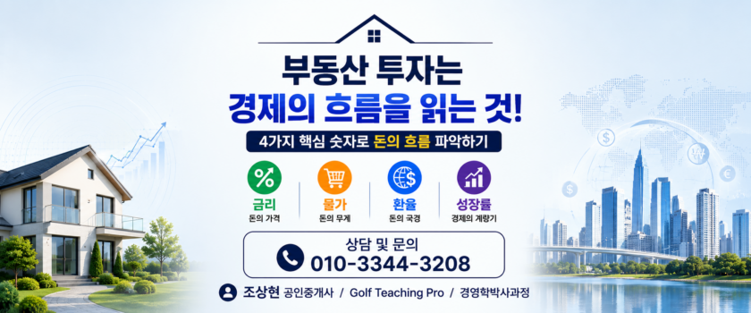 부동산 투자는 경제의 흐름을 읽는 것에서 시작한다 (공인중개사 30년 실무 경험)